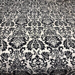 Waverly Fleur Essence Damask Black White Comforter Shams Set 3 King